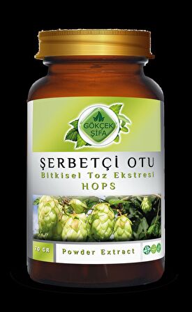 Şerbetçi Otu Toz Ekstresi 70 Gr Cam Kavanoz