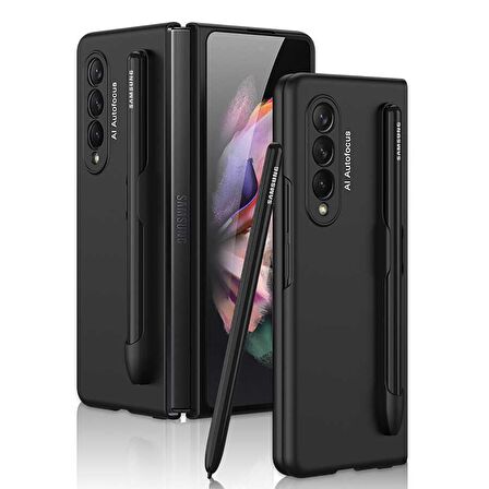 Fuchsia Galaxy Z Fold 3 5G Uyumlu Kalem Yuvalı Kılıf