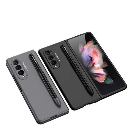 Fuchsia Galaxy Z Fold 3 5G Uyumlu Kalem Yuvalı Kılıf