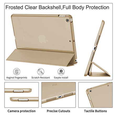 Apple iPad Mini 1.2.3. Nesil Uyumlu Fuchsia Smart Cover Standlı Katlanabilir Akıllı 1-1 Tablet Kılıfı