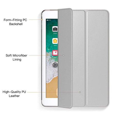 Apple iPad Mini 1.2.3. Nesil Uyumlu Fuchsia Smart Cover Standlı Katlanabilir Akıllı 1-1 Tablet Kılıfı