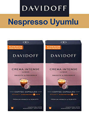 Davidoff Nespresso Uyumlu Kapsül Kahve Crema Intense 2 x 10 adet