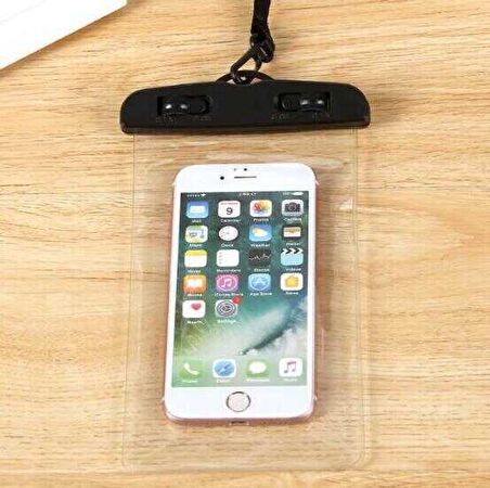Fuchsia Standanrt Ebatlarda Universal Su Geçirmeyen Telefon Kılıfı 6.1 inçe Kadar Destekler