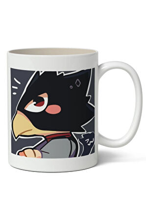 My Hero Academia Tokoyami Avatar Anime Baskılı Beyaz Kupa Bardak