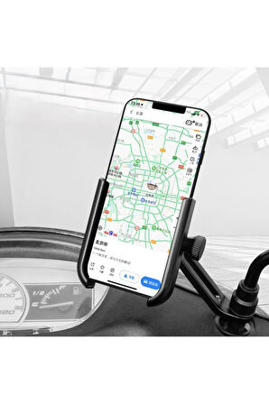 BİKE SKY Dikiz Ayna Bağlantılı Alüminyum  Motosiklet Telefon Tutacağı 