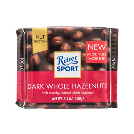 Ritter Sport Dark Whole Hazelnut 100 G - 3 Adet