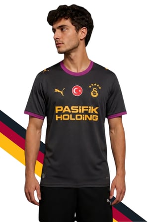 GS FRM 043 785013 GALATASARAY ORJİNAL LİSANSLI PUMA 2026/2027 DEPLASMAN SİYAH  FORMA UV  KUTU HEDİYE