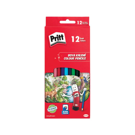 Pritt Karton Kutu Kuru Boya 12'li - 4 Adet