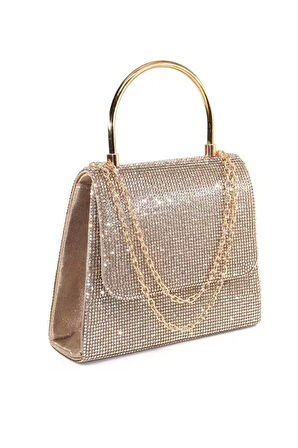 Gold Taşlı Abiye çanta. Altın Kadın Abiye Çanta. Gold Abiye Çanta. Davet Gece Clutch Çanta.