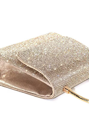 Gold Taşlı Abiye çanta. Altın Kadın Abiye Çanta. Gold Abiye Çanta. Davet Gece Clutch Çanta.
