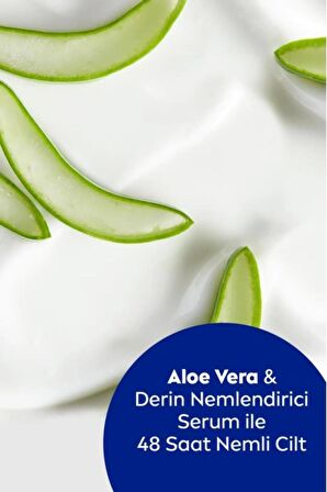 Nivea Aloe Vera 5'i 1 Arada El Ve Vücut Kremi 400ml, 48 Saat Nemlendirici Serum, Normal Ve Kuru Ciltler