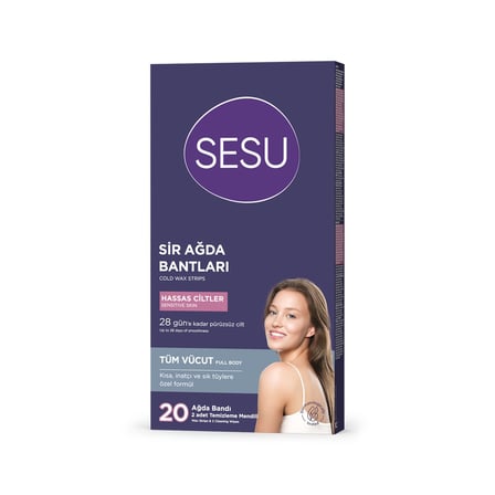 Sesu Ağda Bandı 20'li Hassas Cilt - 4 Adet