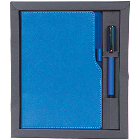 VIP Hediyelik Set - Defter ve Kalem - (2’li Kurumsal Hediye Seti) - 4190 Lacivert
