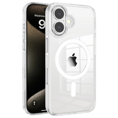 Joko Apple iPhone 16 Gleam PC Sert Magsafe Kılıf - Şeffaf