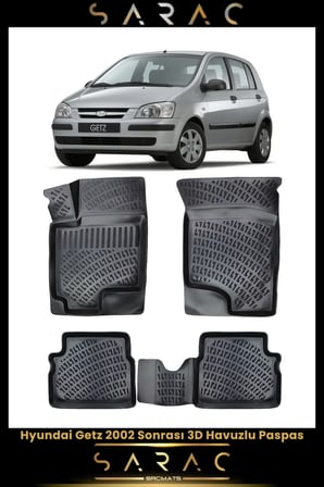 Hyundai Getz 2021 Model Araca Özel 3d Havuzlu Paspas