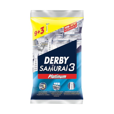 Derby Samurai 3 Platinum 9+3 Poşet - 6 Adet