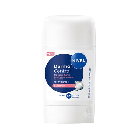 NIVEA Kadın Stick Deodorant Derma Control Natural Tone Koltuk Altı Kararmasına Karşı 50 Ml - 3 Adet