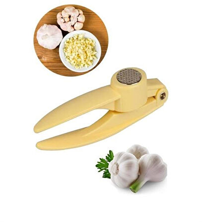 By Nevser® Pratik Kolay Yıkanabilir Sarımsak Ezme Aparatı Sarımsak Ezici Pres