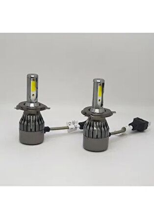 Motosiklet ,Otomobil Far Ampülü H4 Led Xenon Buz Mavisi Renk 12/24V-48W(10800 Lümen) 2 Adet_Arasmoto
