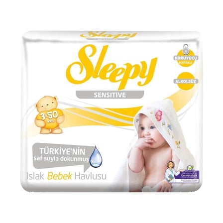 Sleepy Sensitive Islak Havlu 3 x 50'li - 5 Adet