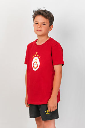 Galatasaray Orijinal 5 Yıldız Kırmızı Çocuk T-Shirt
