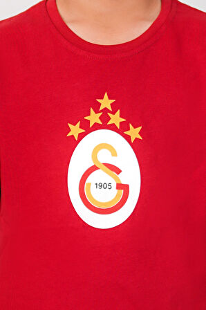 Galatasaray Orijinal 5 Yıldız Kırmızı Çocuk T-Shirt