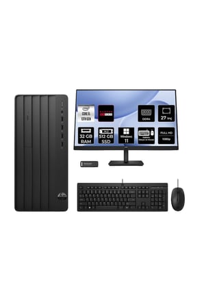 Pro Tower 290 G9 i5 13500 32GB 512GB SSD RX550/4GB W11H Masaüstü Bilgisayar + 27" Monitör
