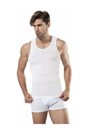 Erkek Beyaz Slim N Lift Korse Atlet 2010