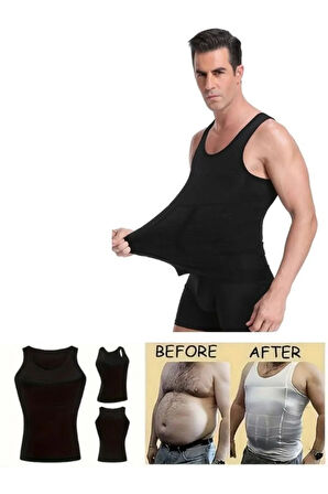 Erkek Fit Beden Sıkı Duruş Korse Atlet