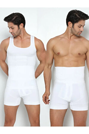 2'li Set Erkek Korse Atlet Ve Boxer Korseerkek Korse Seti