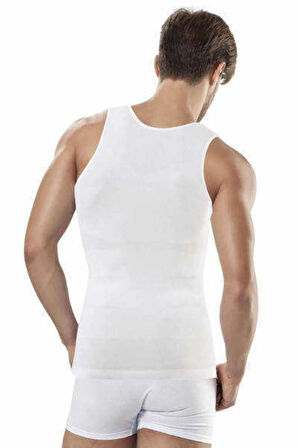 Erkek Beyaz Slim N Lift Korse Atlet