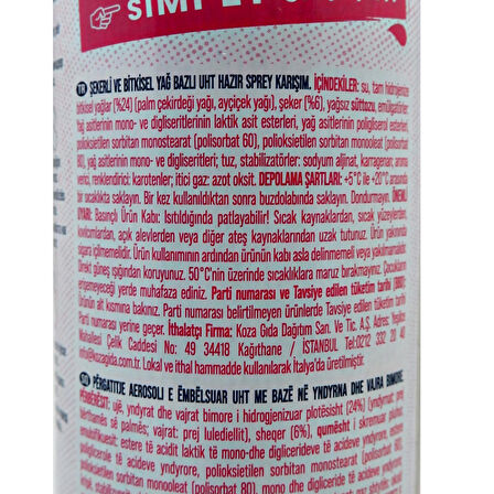 Hulala Spray Krem Şanti 250g
