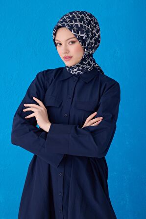 Saf İpek Eşarp 4102D (Twill İpek)