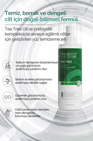 Mineaderm Yağlı Ciltler İçin Akne Karşıtı Leke Jel  200 ml 