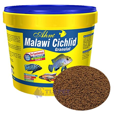 Ahm Malawi Cichlid Granulat Ciklet Balığı Yemi 250 Gr (Açık)