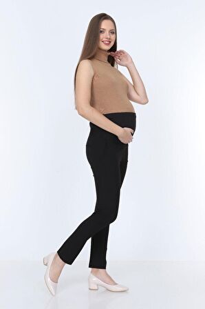 IŞŞIL 3506-BİLEK BOY HAMİLE DAR PAÇA KUMAŞ PANTOLON