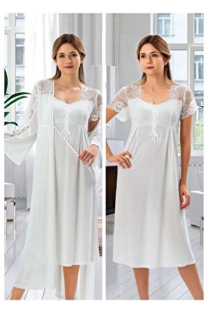  Duchesse 42008 Lohusa 4 Lü Pijama Gecelik Sabahlık Tk