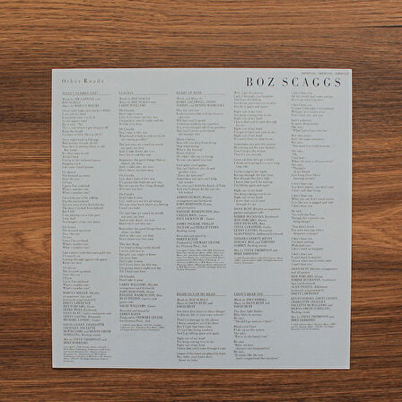 Boz Scaggs - Other Roads 33'lük LP PLAK
