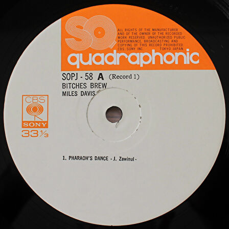 Miles Davis - Bitches Brew 33'lük LP PLAK