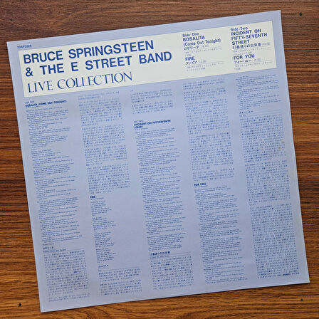 Bruce Springsteen & The E Street Band – Live Collection 33'lük LP PLAK