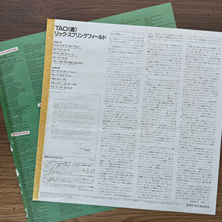 Rick Springfield – Tao 33'lük LP PLAK