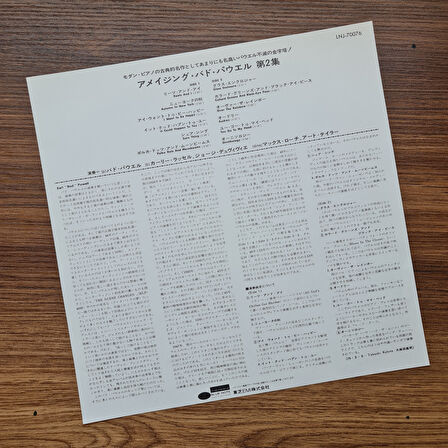 Bud Powell ‎– The Amazing Bud Powell, Volume 2 33'lük LP PLAK