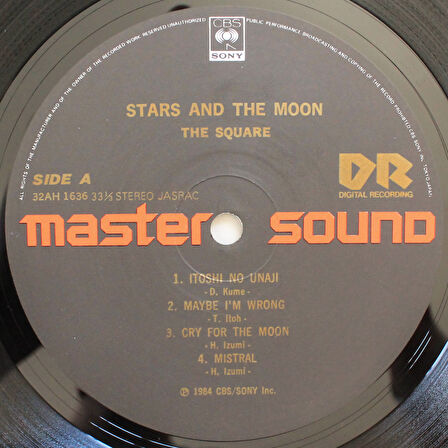 The Square – Stars And The Moon 33'lük LP PLAK