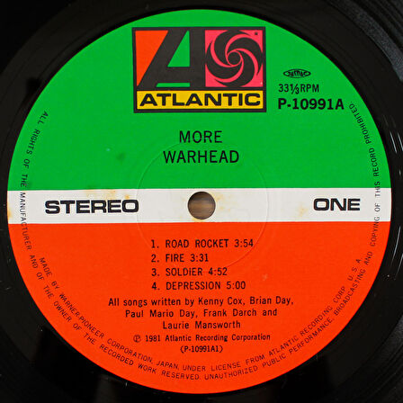 More - Warhead 33'lük LP PLAK