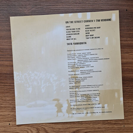 Tatsuro Yamashita - On The Street Corner 1 - '86 Version 33'lük LP PLAK