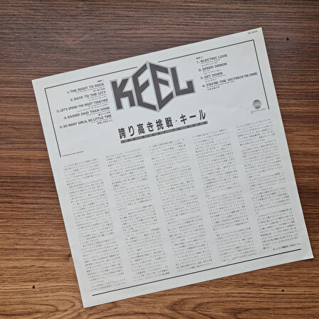 Keel – The Right To Rock 33'lük LP PLAK