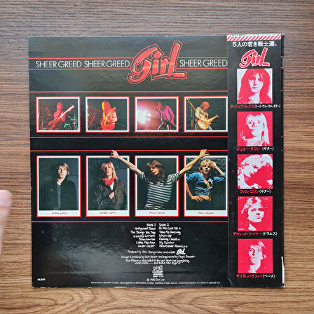 Girl – Sheer Greed 33'lük LP PLAK