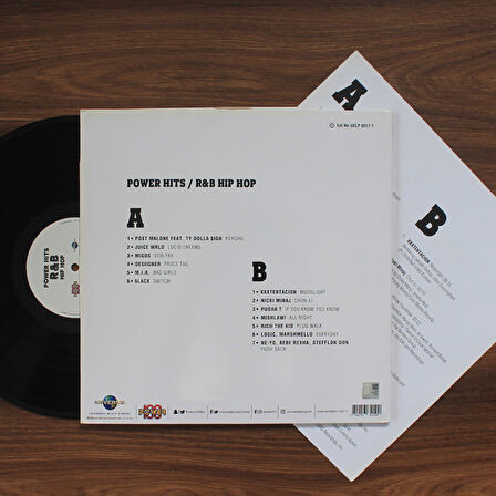Power Hits R&B Hip Hop 33'lük LP PLAK