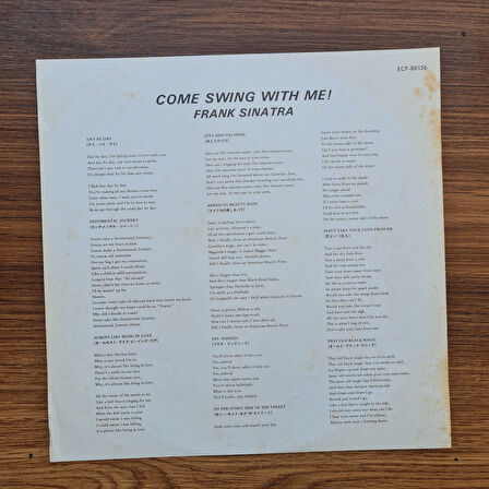 Frank Sinatra – Come Swing With Me! 33'lük LP PLAK