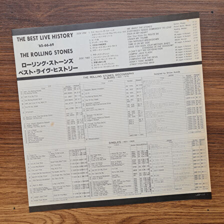 Rolling Stones – The Best Live History '65-66-69 33'lük LP PLAK